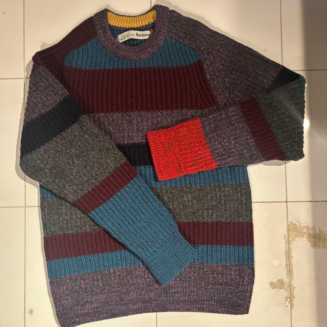 Paul Smith × Barbour ニットセーター マルチカラー