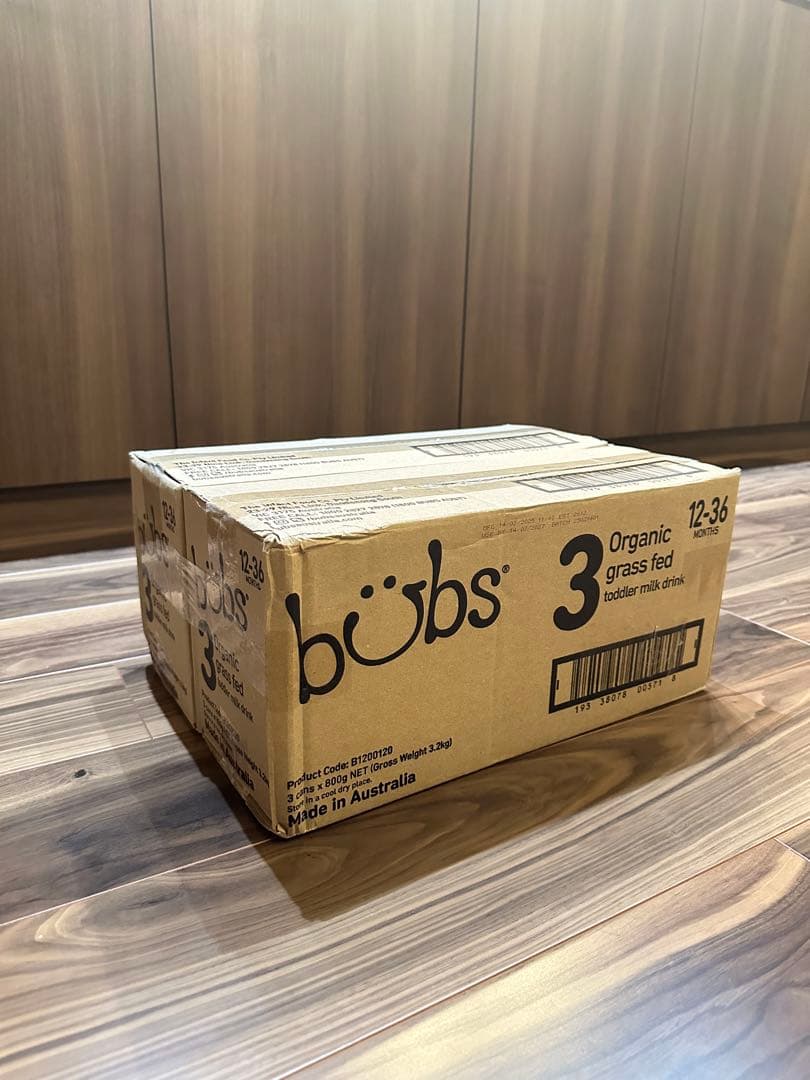 bubs Organic grass fed 3 12-36ヶ月　3缶セット