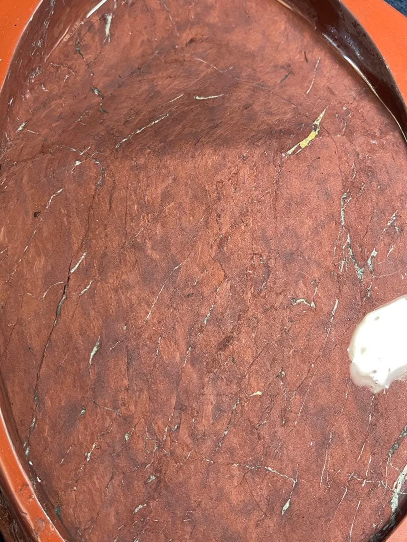 【墨研】紫雲名石硯◆佐藤鉄三郎作「自然石硯」◆使用品◆書道具 文房四宝 和硯