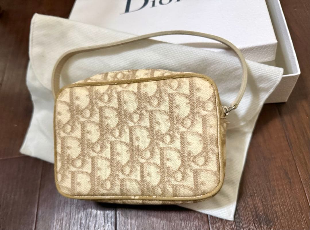 Dior トロッター柄 ポーチ