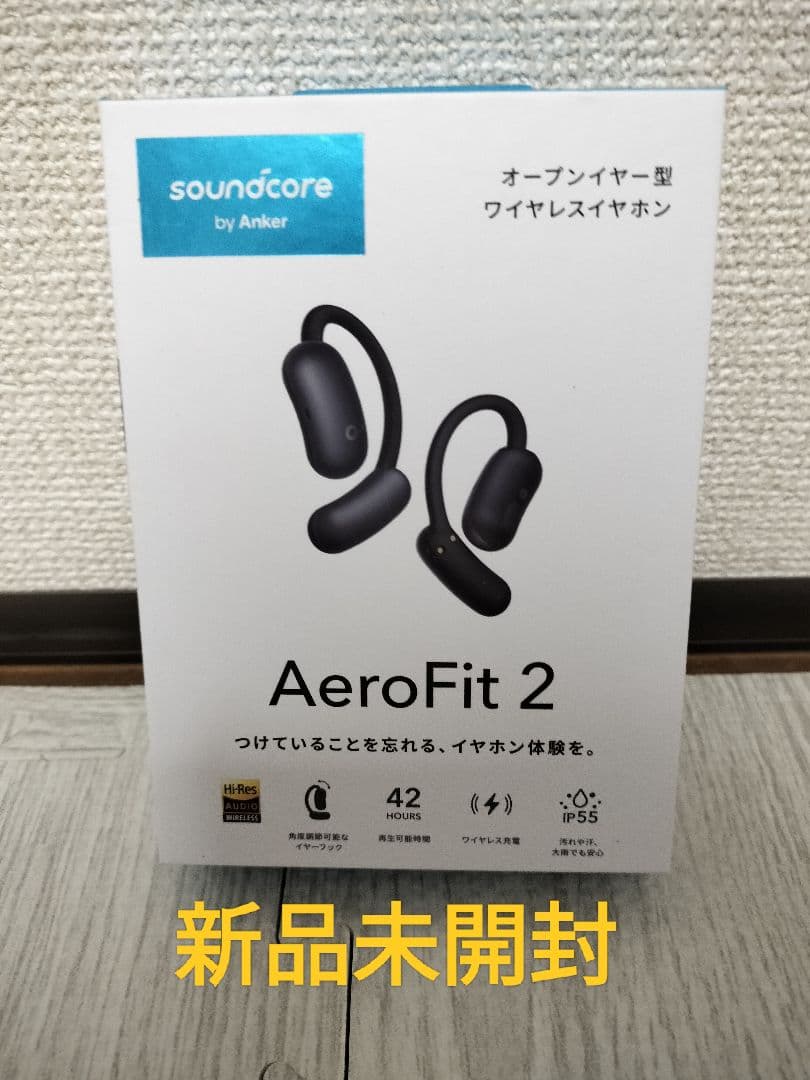 D−40　Anker AeroFit 2 ワイヤレスイヤホン　ブラック