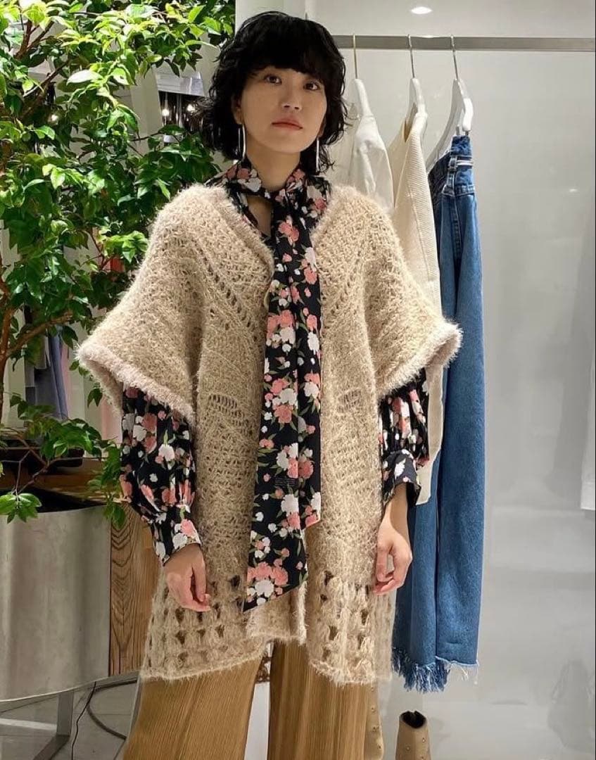 mameマメ20AW★モヘア ラメ ニット ベスト美品