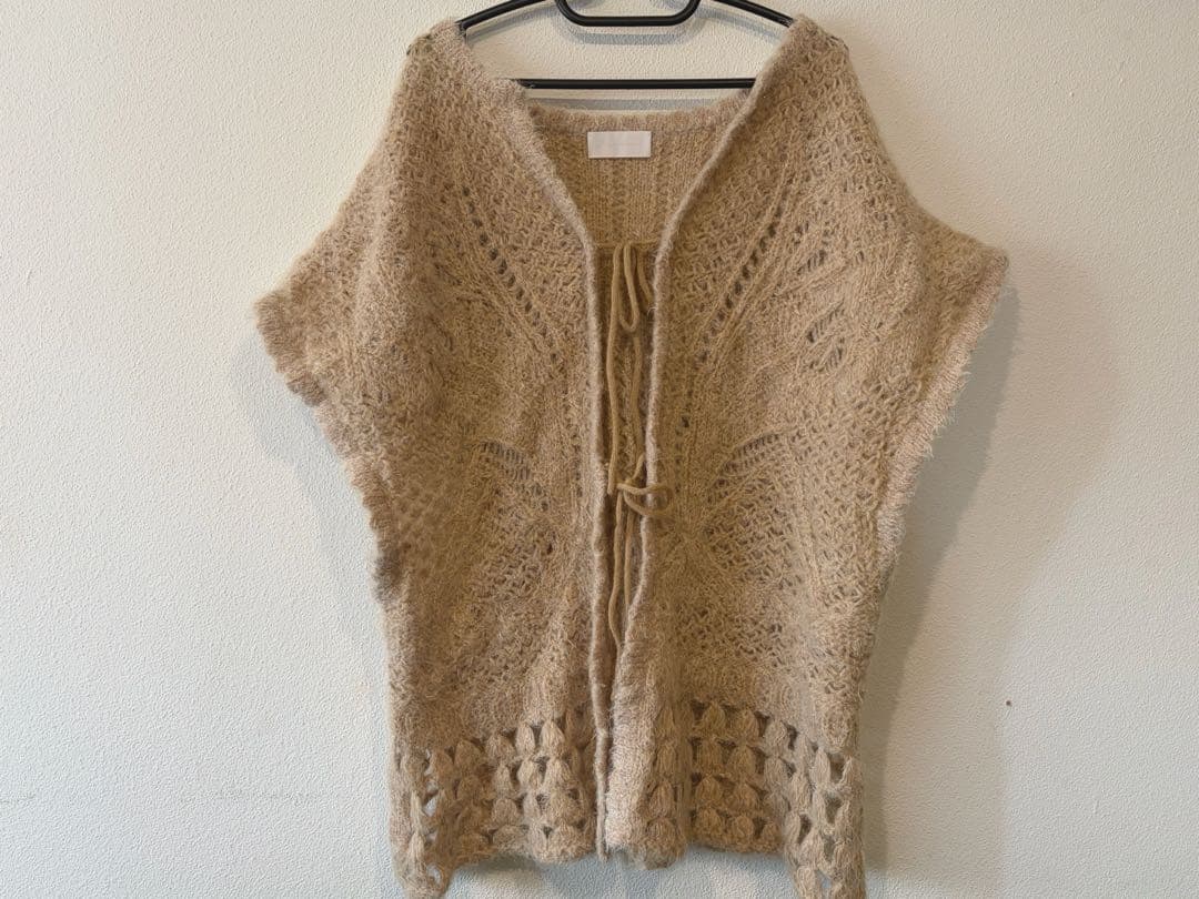 mameマメ20AW★モヘア ラメ ニット ベスト美品
