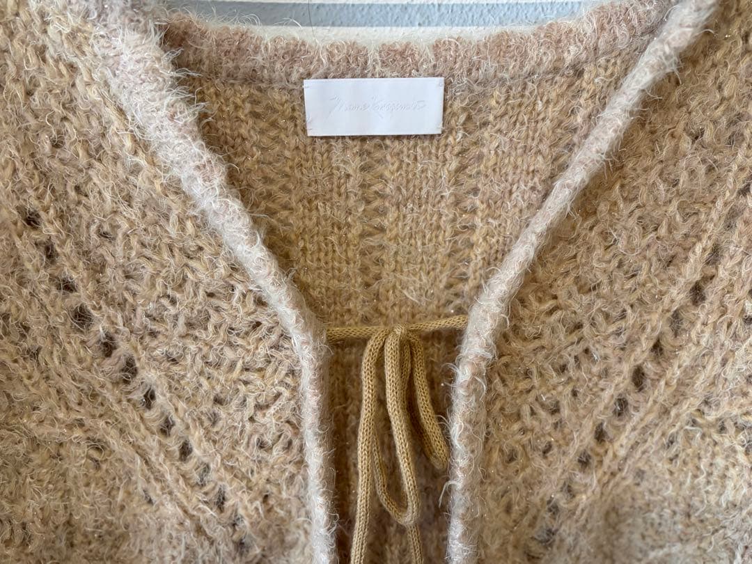 mameマメ20AW★モヘア ラメ ニット ベスト美品