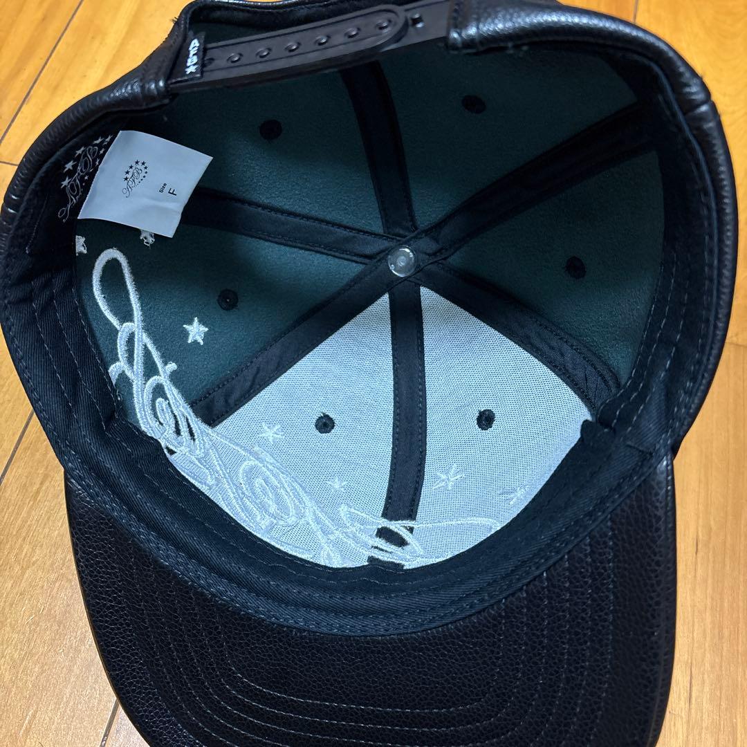 afb キャップ　レザー