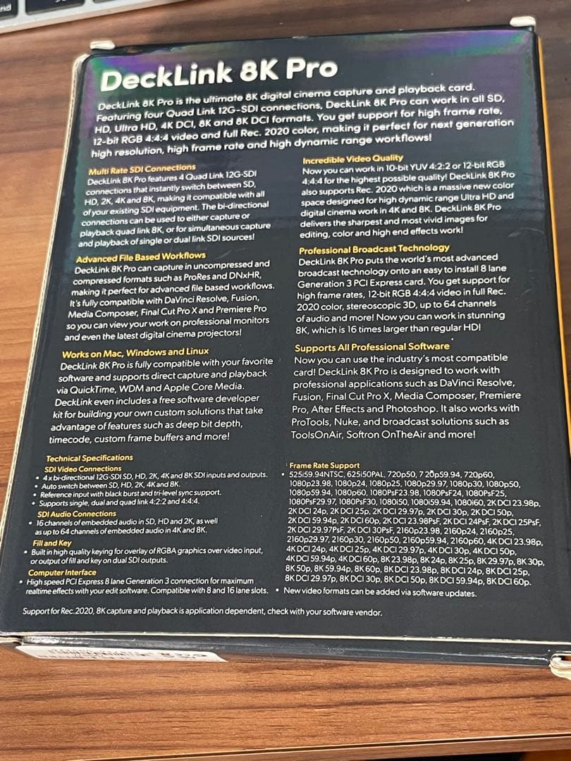[フクロウくん]Black magic DeckLink 8K Pro