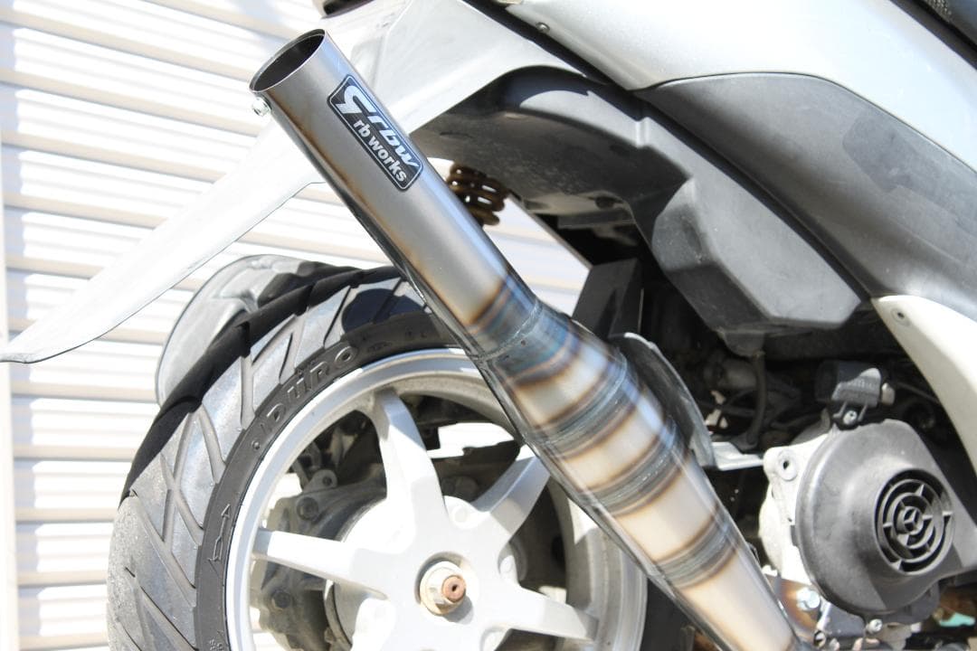 rb-works☆新品☆スズキZZ/レッツⅡ用ショットガンチャンバー(マフラー)