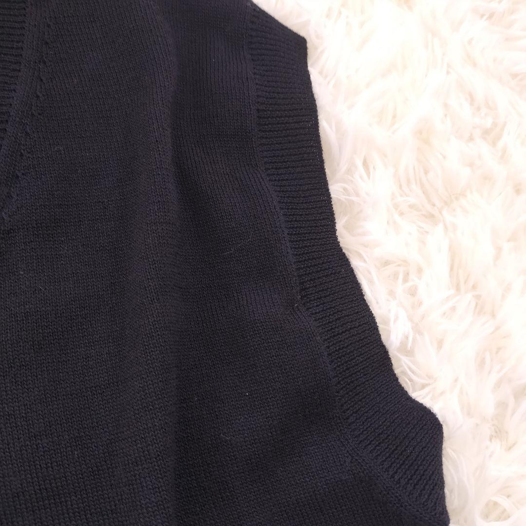 マーガレットハウエル ニットベスト ウール ブラック M