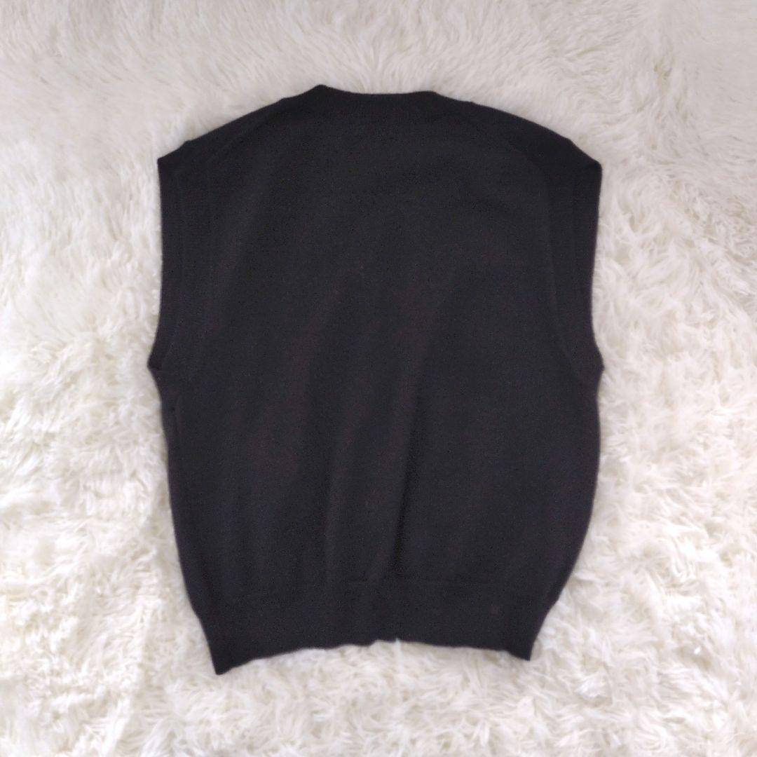 マーガレットハウエル ニットベスト ウール ブラック M