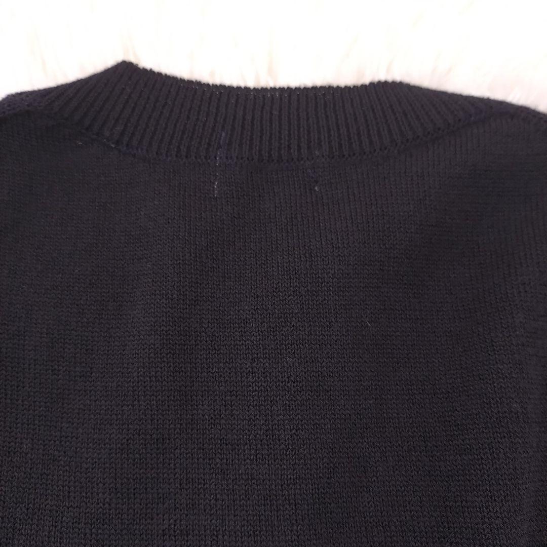 マーガレットハウエル ニットベスト ウール ブラック M