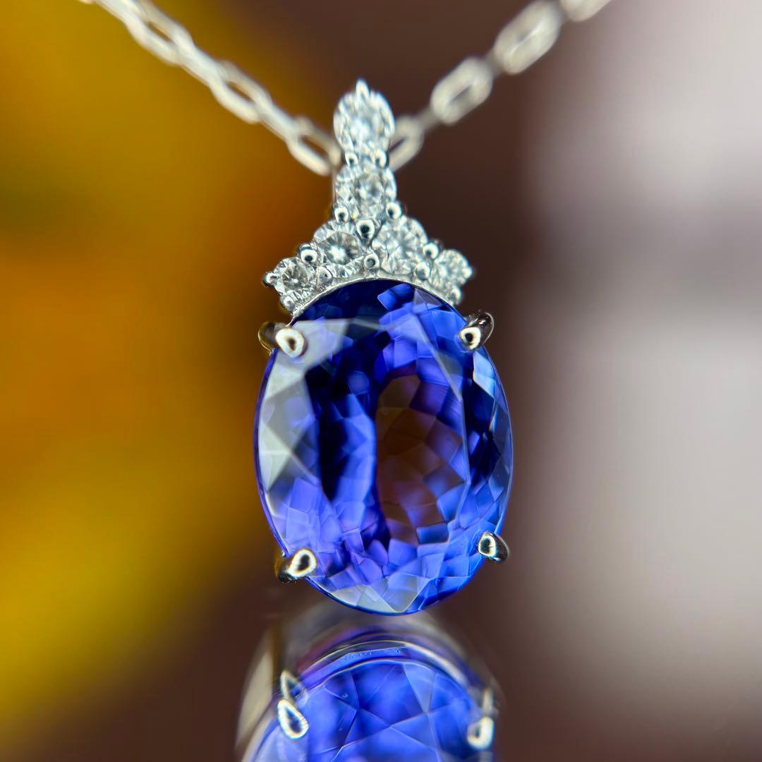 『専用です』天然タンザナイト ダイヤモンド ネックレス計2.24ct PT900