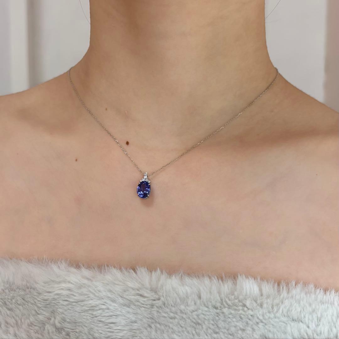 『専用です』天然タンザナイト ダイヤモンド ネックレス計2.24ct PT900