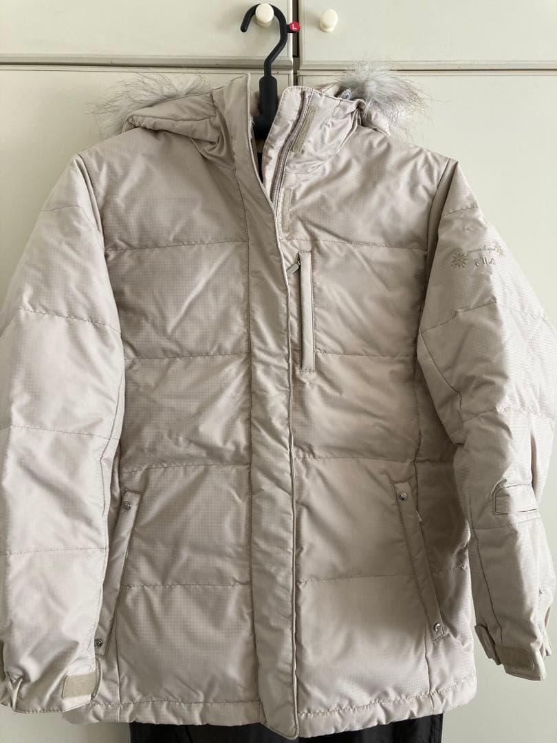 FILAフィラ/ダウンスキーウェア/ベージュ/Lサイズ