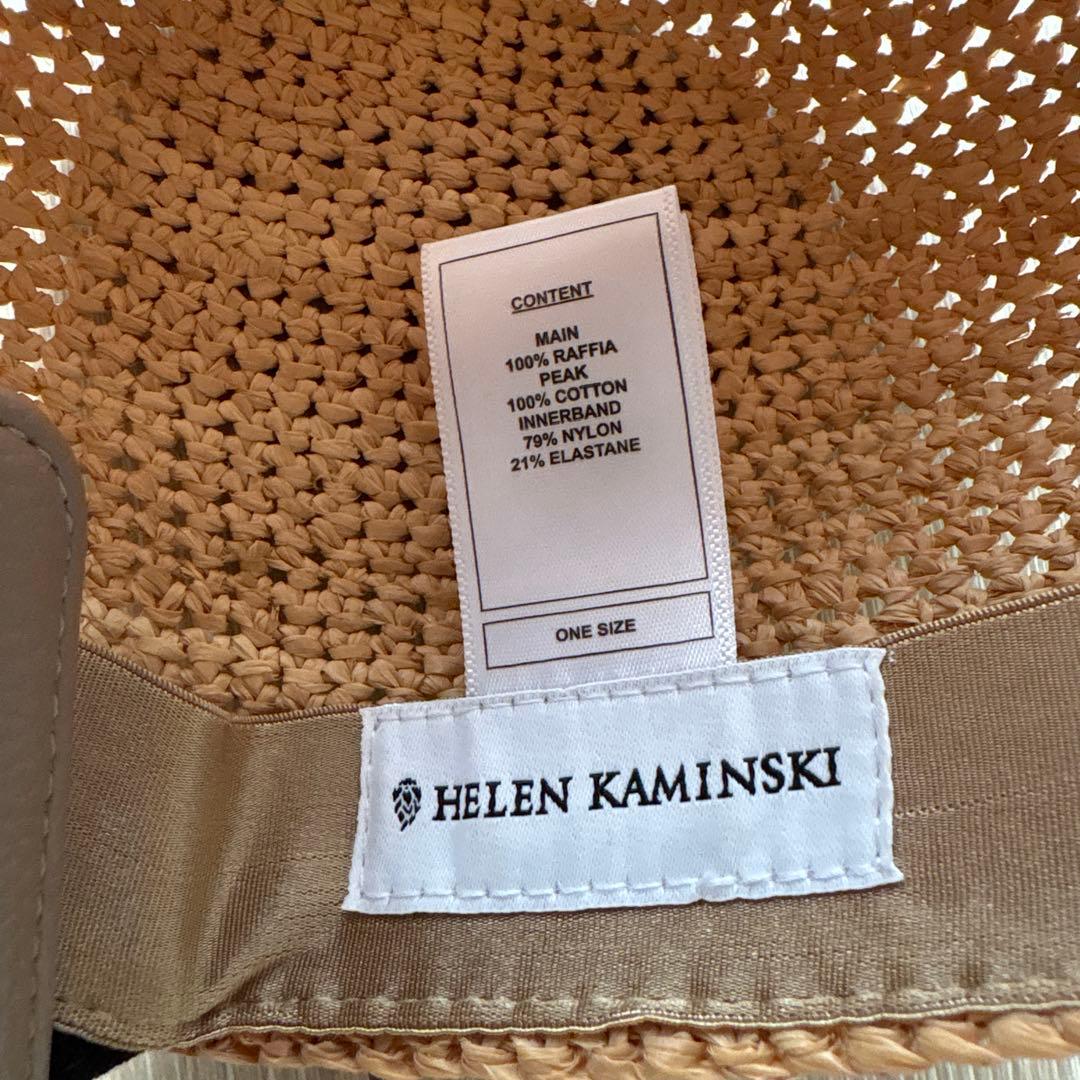 ゆか　ヘレンカミンスキー　麦わら　ベースボールキャップ