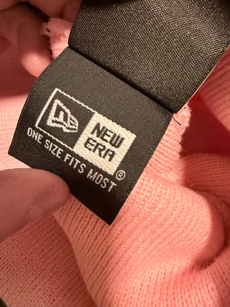 帽子 Supreme new era box logo beanie pink