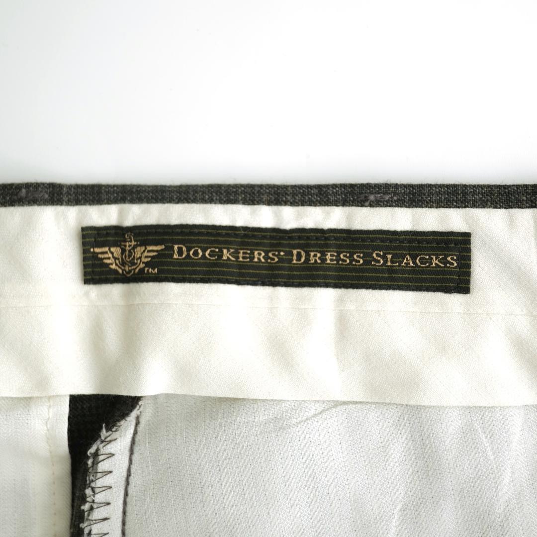 DOCKERS USA製90s ツータックチェックドレススラックス 32×32.