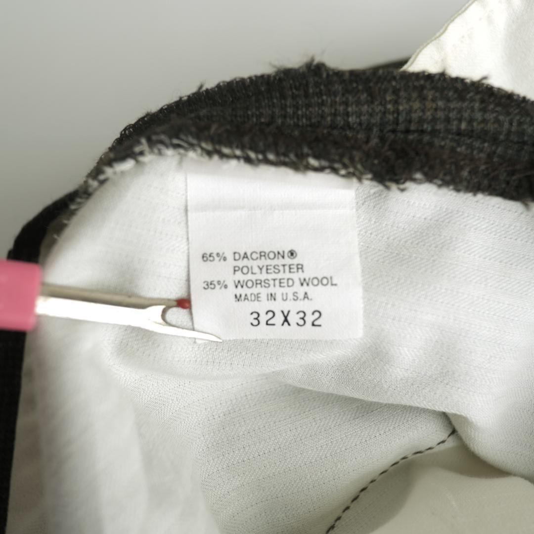 DOCKERS USA製90s ツータックチェックドレススラックス 32×32.