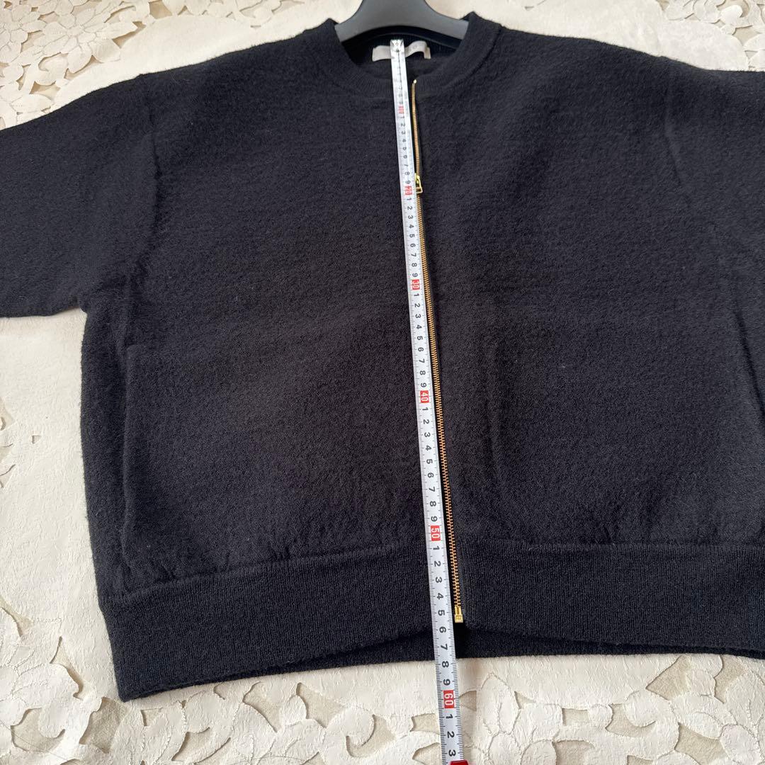 未使用　アンフィーロ　ウールミルドZIPニットブルゾン