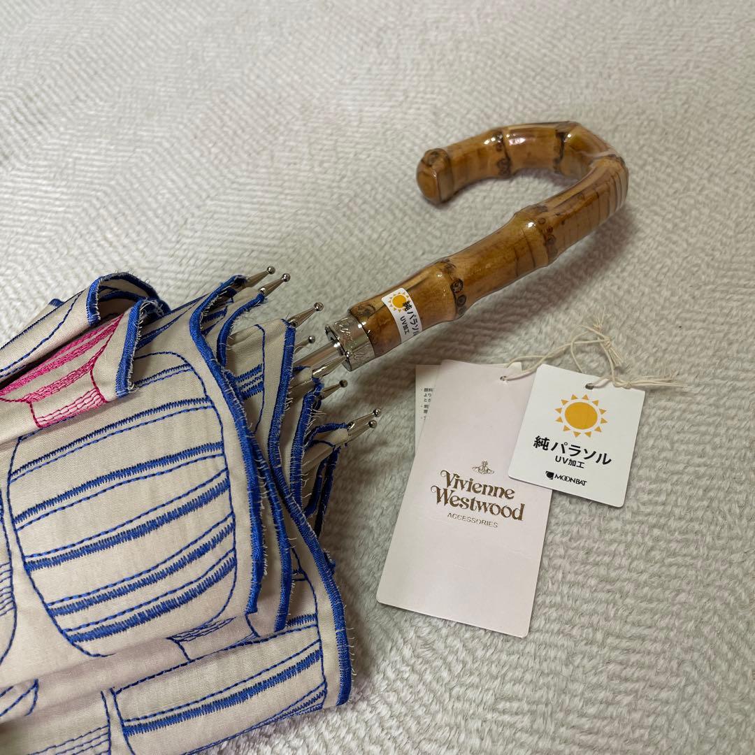 未使用に近い！Viviennewestwood パゴダ型　純パラソルUV加工