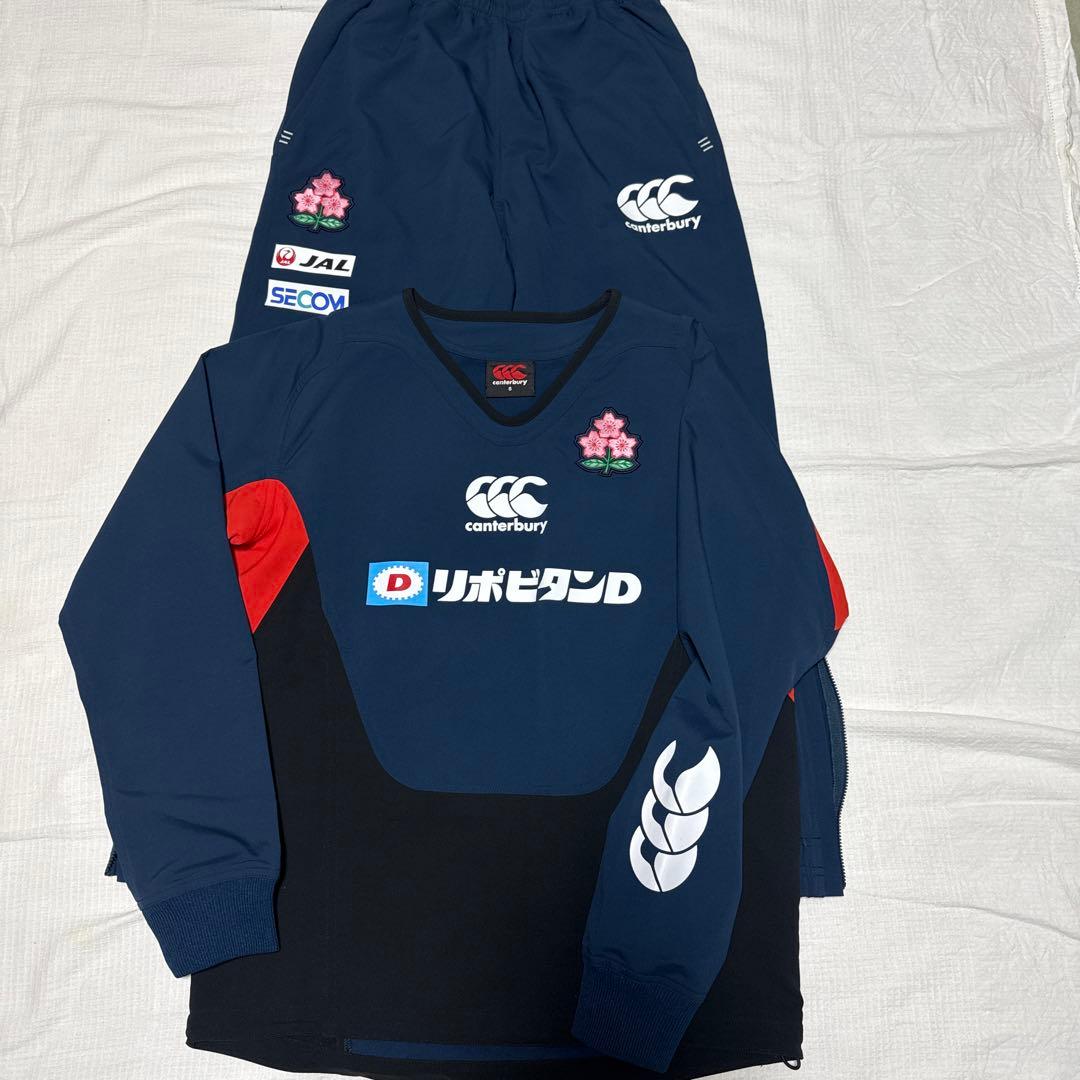 canterbury ラグビーウェア S ネイビー/レッド　上下セット日本代表