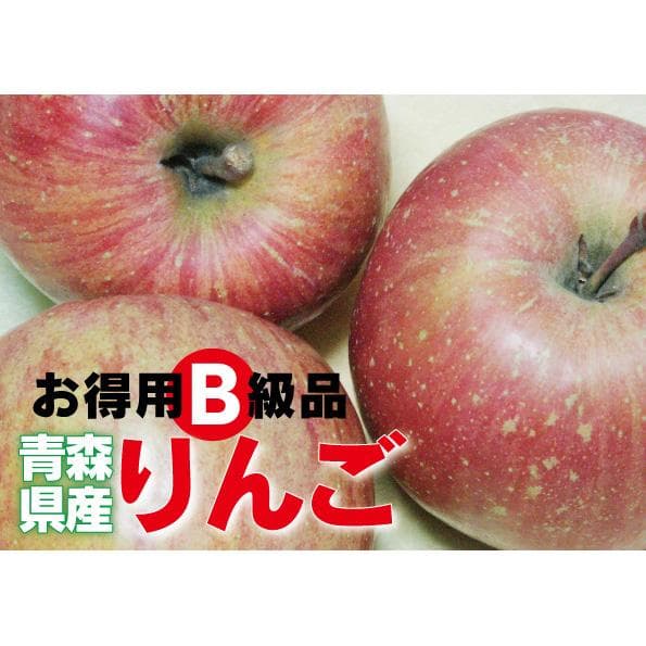 否バラ詰め【B級品・サンふじ・20kg（20キロ）用木箱サイズ段ボール詰】