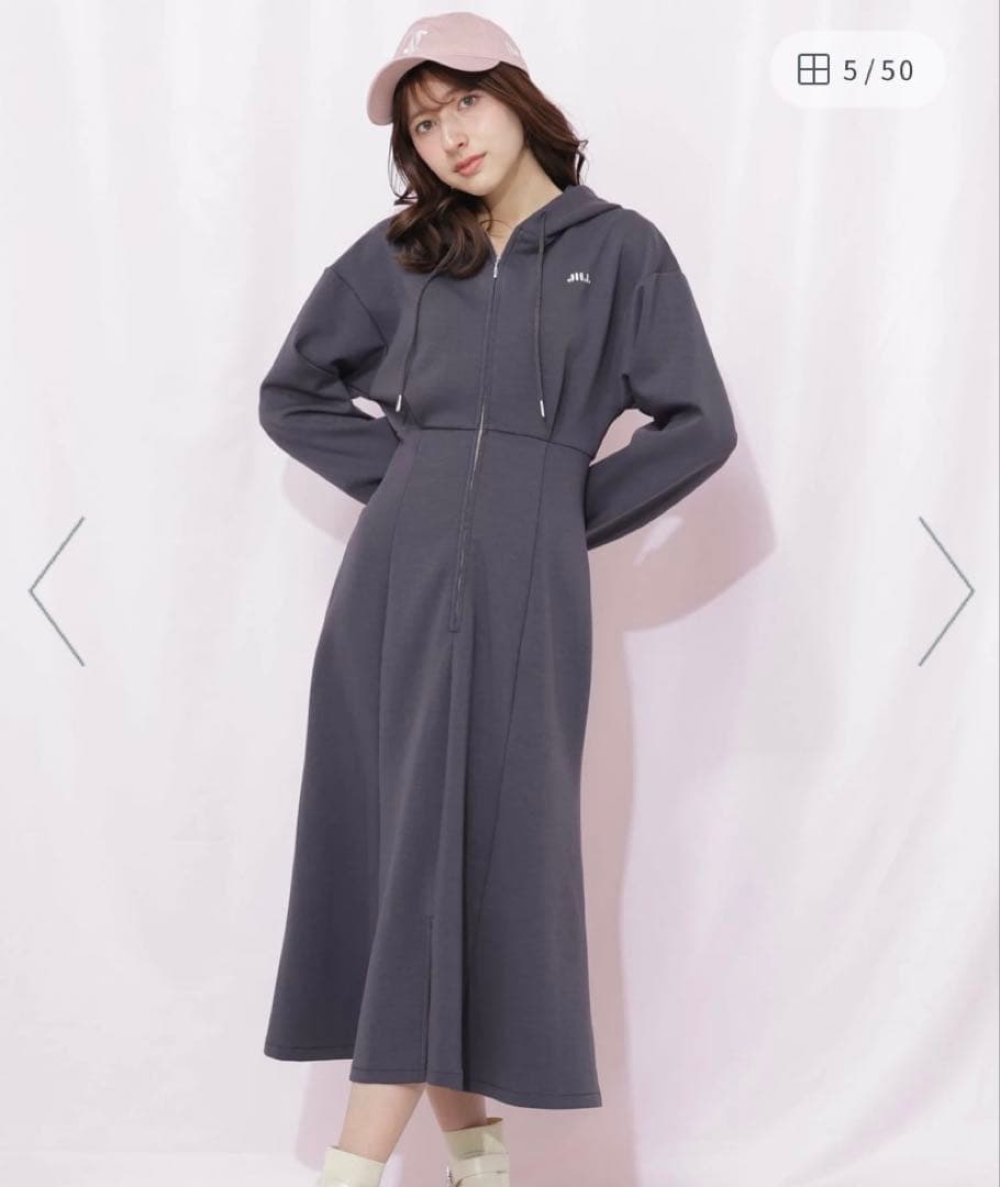 ジルバイジルスチュアート ダイバーフーディーロングワンピース【新品タグなし】