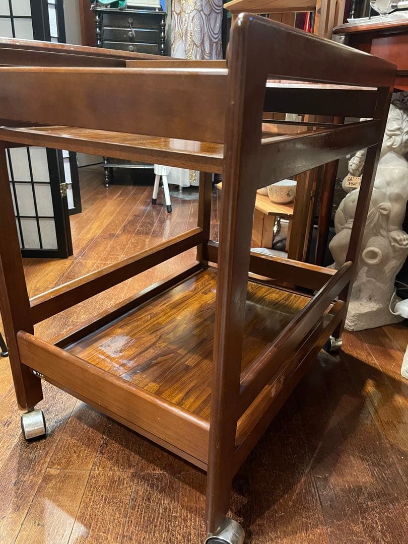 ご購入者専用！再日程調整用です！カリモク　木製キッチンワゴン キャスター付き