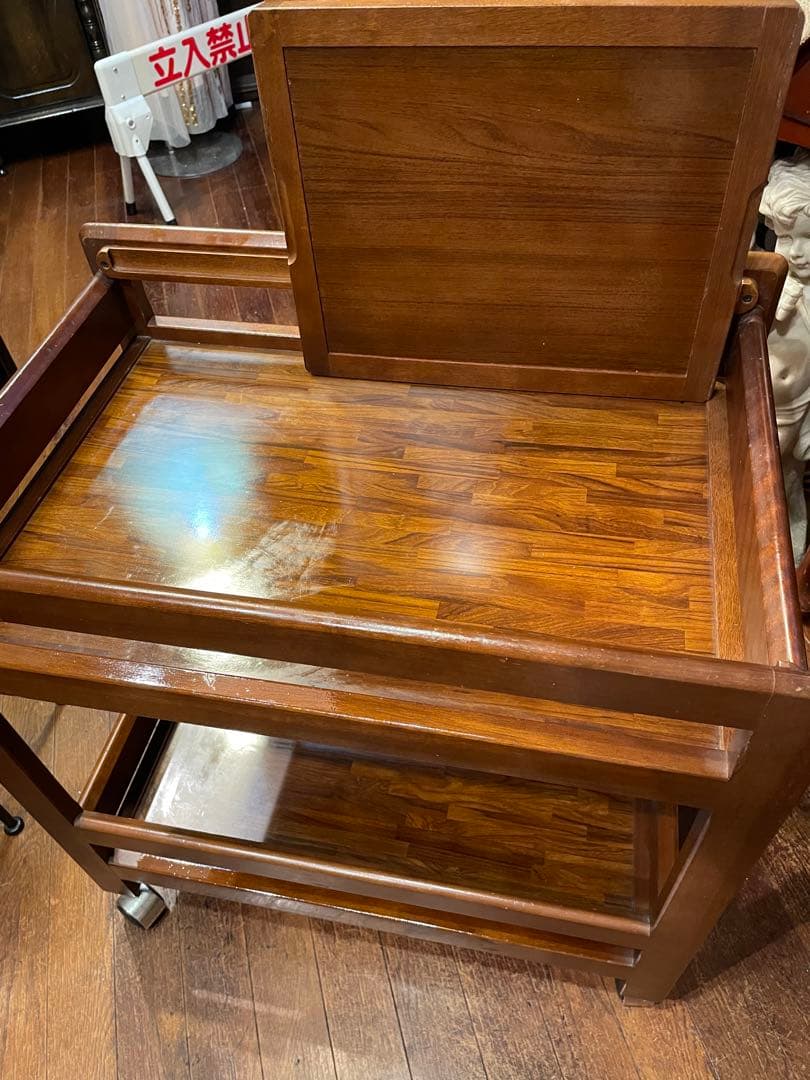 ご購入者専用！再日程調整用です！カリモク　木製キッチンワゴン キャスター付き