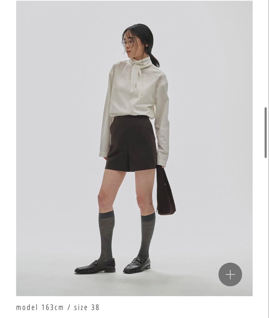 todayful WoolTwillshortpants ダークブラウン 38