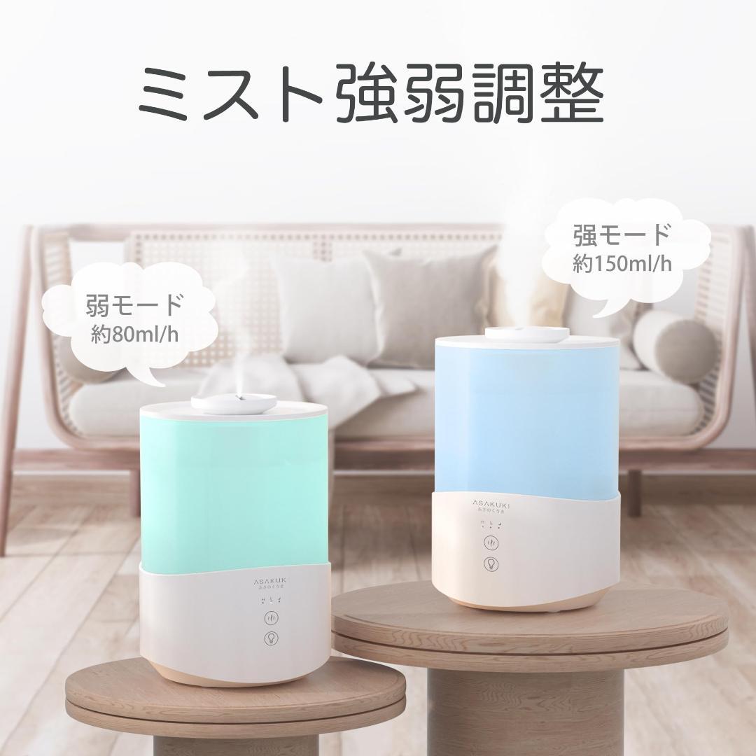 加湿器 7色ライト 大容量25L お手入れ簡単 上から給水 アロマ