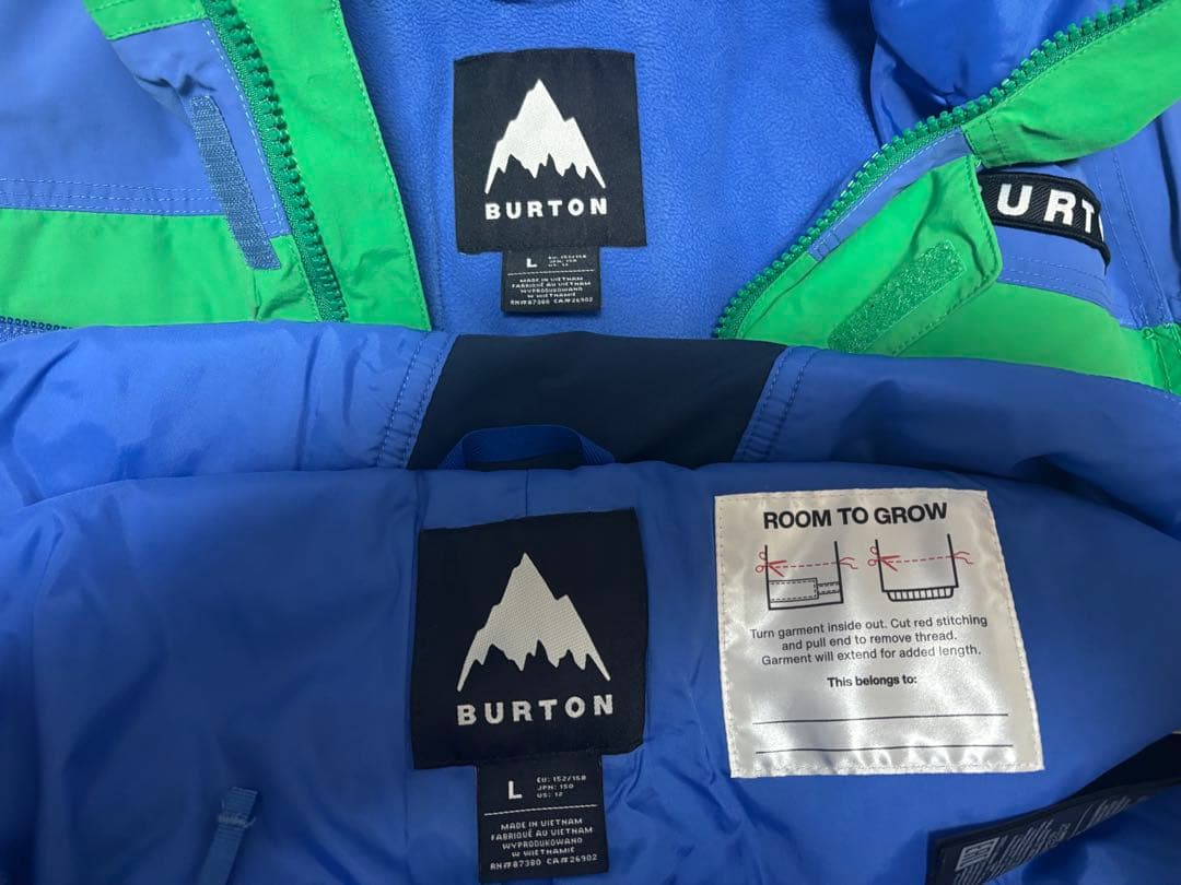 BURTON スノーボードウェア 上下セット キッズLサイズ