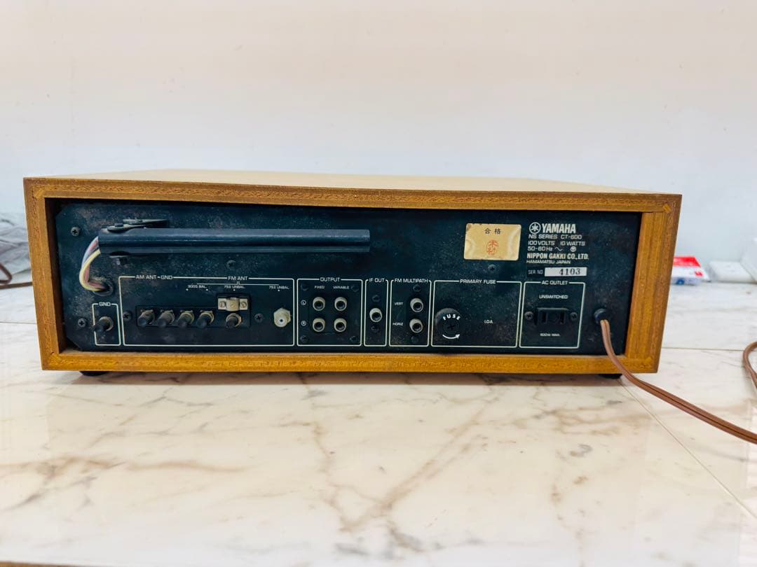 YAMAHA CT-600 FMステレオ/AMチューナー　動作品　レトロ