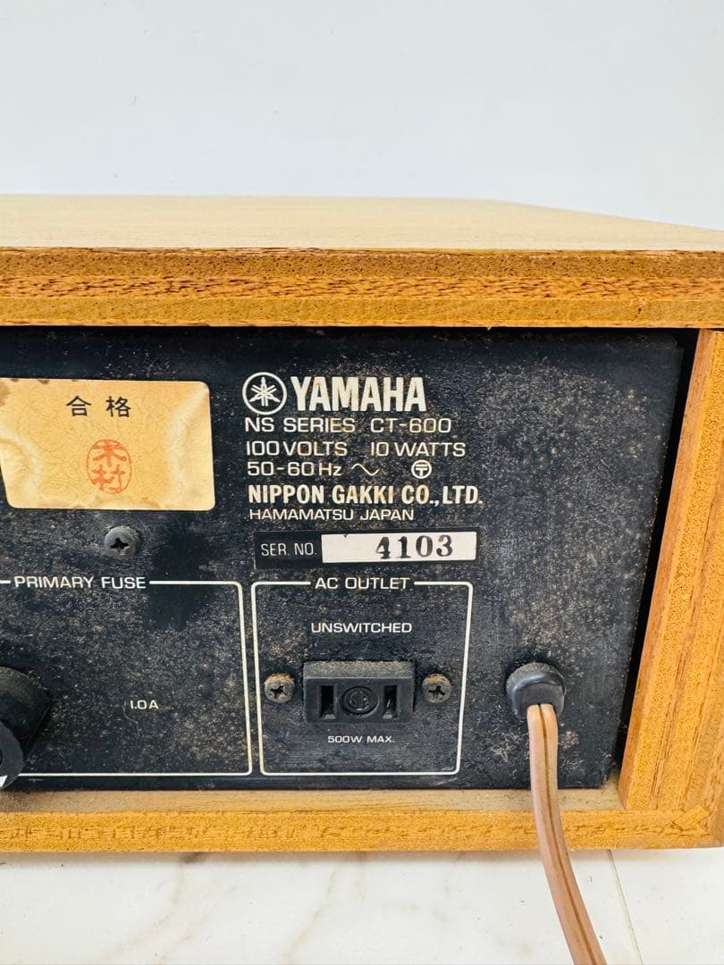 YAMAHA CT-600 FMステレオ/AMチューナー　動作品　レトロ