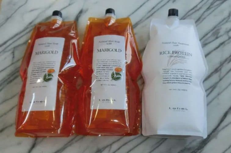 脂性気味の髪頭皮にルベルマリーゴールドシャンプー２本ライスプロテイン１本