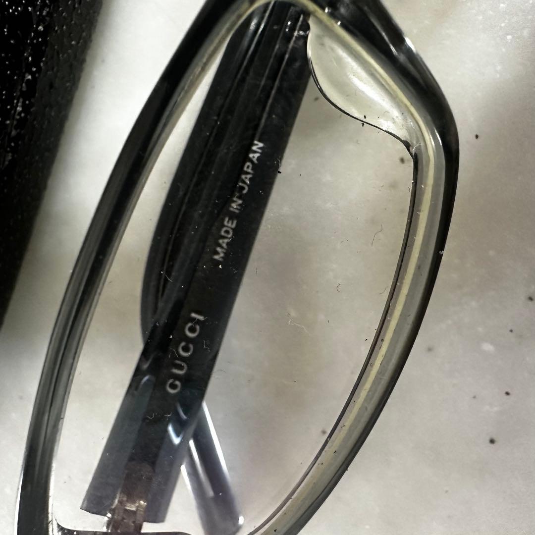 GUCCI グッチ 眼鏡フレーム ブラック ケース付き（付属程度）