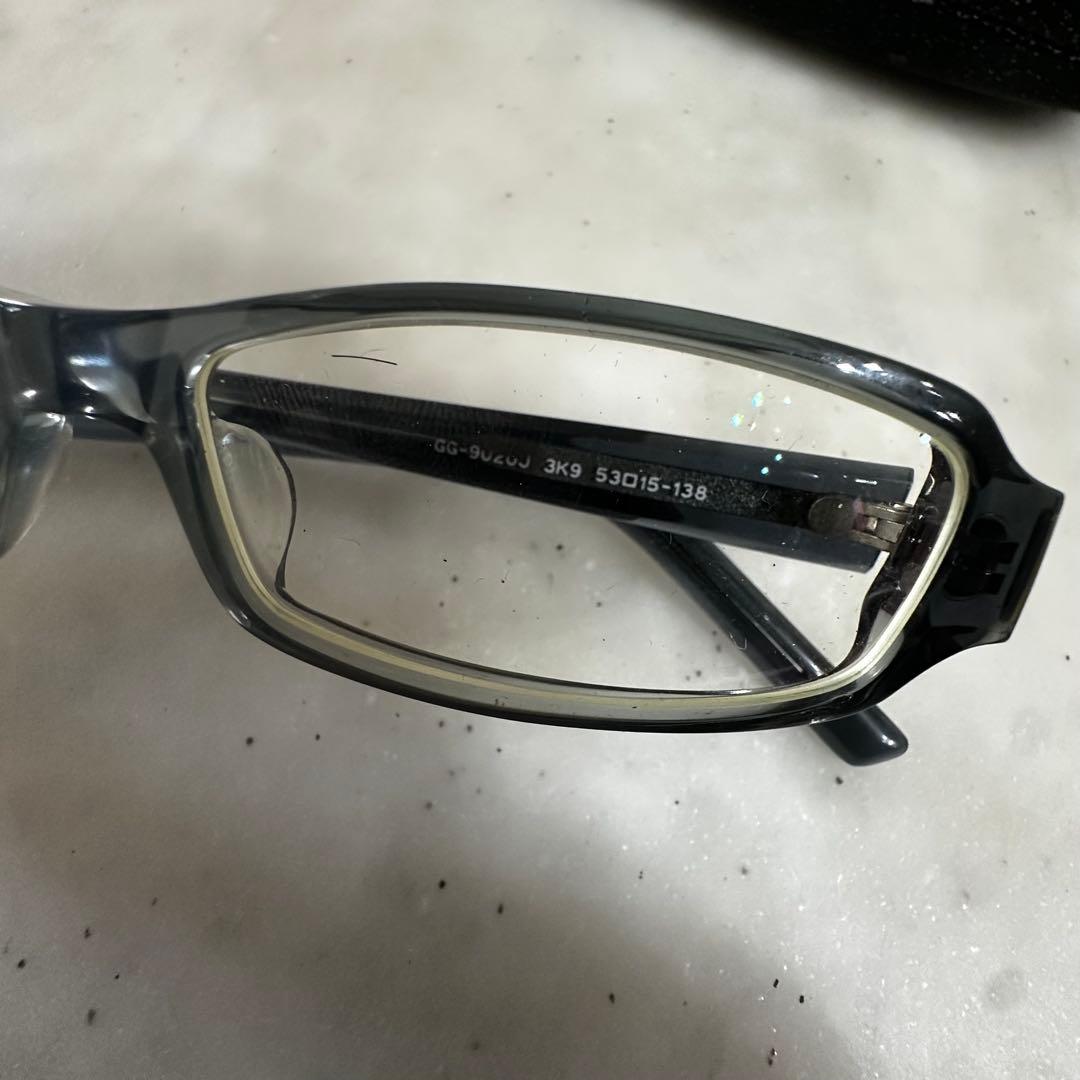 GUCCI グッチ 眼鏡フレーム ブラック ケース付き（付属程度）