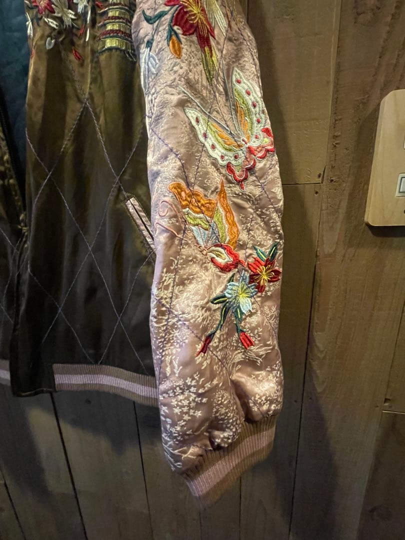 リバーシブルスカジャン （鶴/芸者✕五重塔)