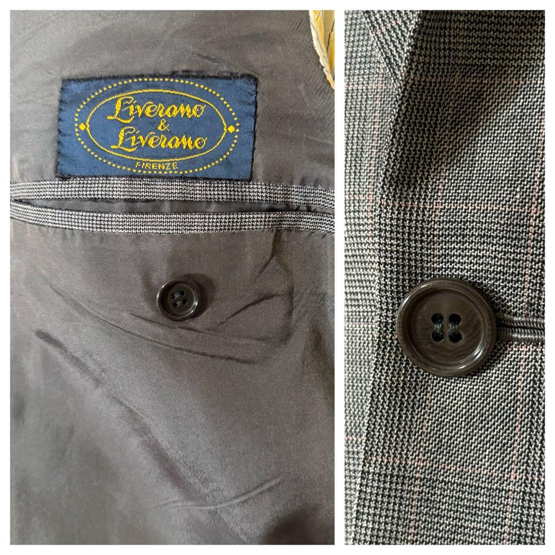 LIVERANO&LIVERANO イタリア製セットアップスーツ　グレンチェック