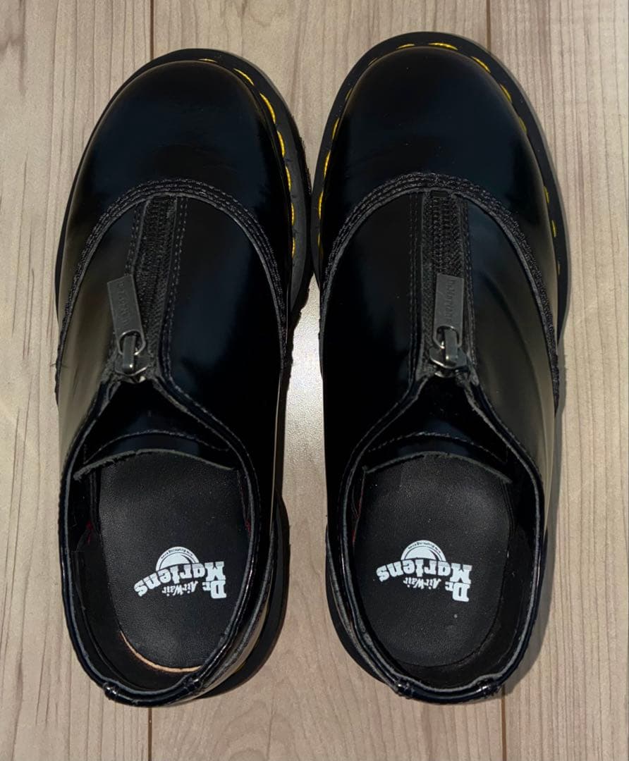 22cm 美品 Dr.Martens AURIAN Ⅱ QUAD ローファー 黒