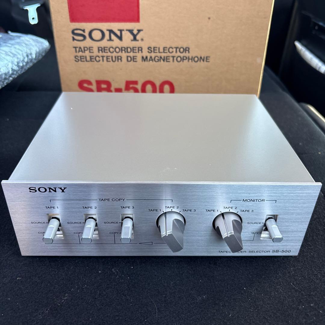 ス*カ様 希少 美品 SONY SB-500 元箱 説明書付 テープセレクター