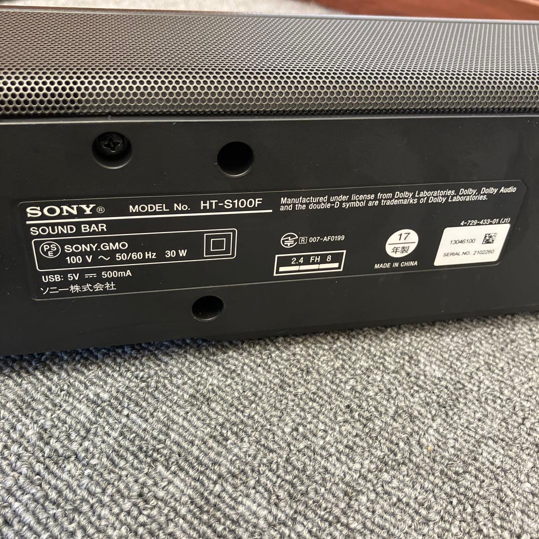 SONY ソニー　Bluetooth サウンドバー　スピーカー　HT-S100F