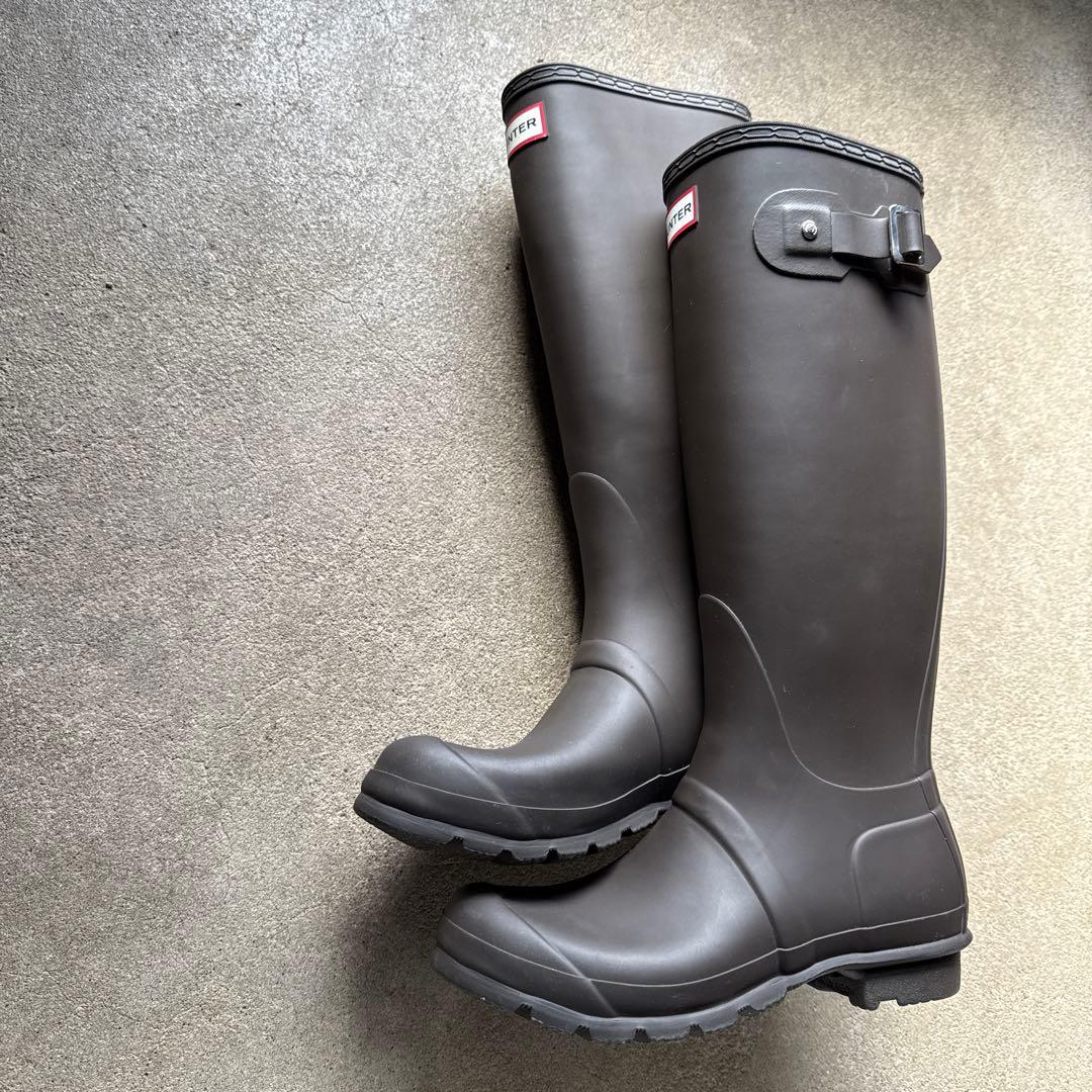 HUNTER ダークブラウン長靴