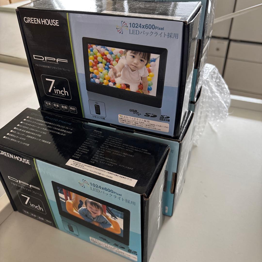 9個セット デジタルフォトフレーム 7インチ GH-DF7UC