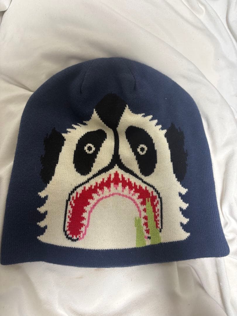 A BATHING APE ビーニー パンダ bape ape ベイプ ニット帽