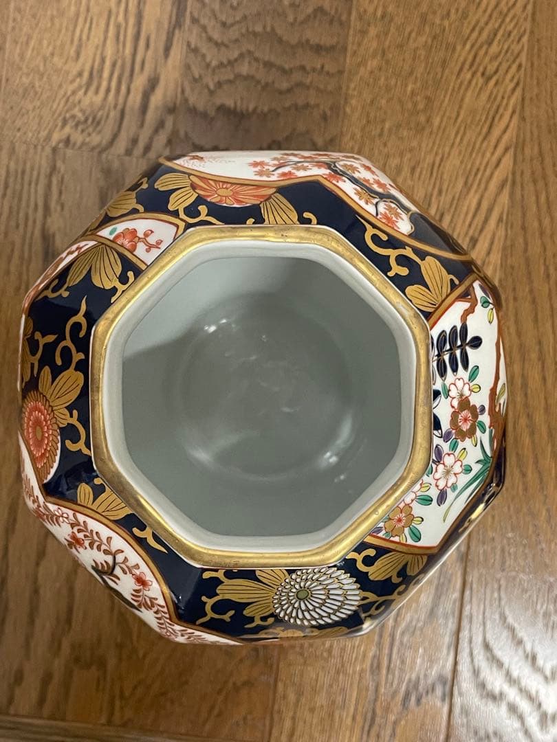 其泉 沈香壺 琳派古伊万里 美術有田焼 賞美堂其泉窯 染錦金彩琳派図