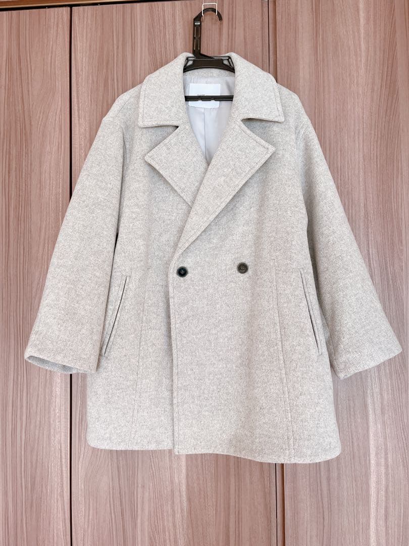 SHIPS any ウール テーラード コクーン ショート コート