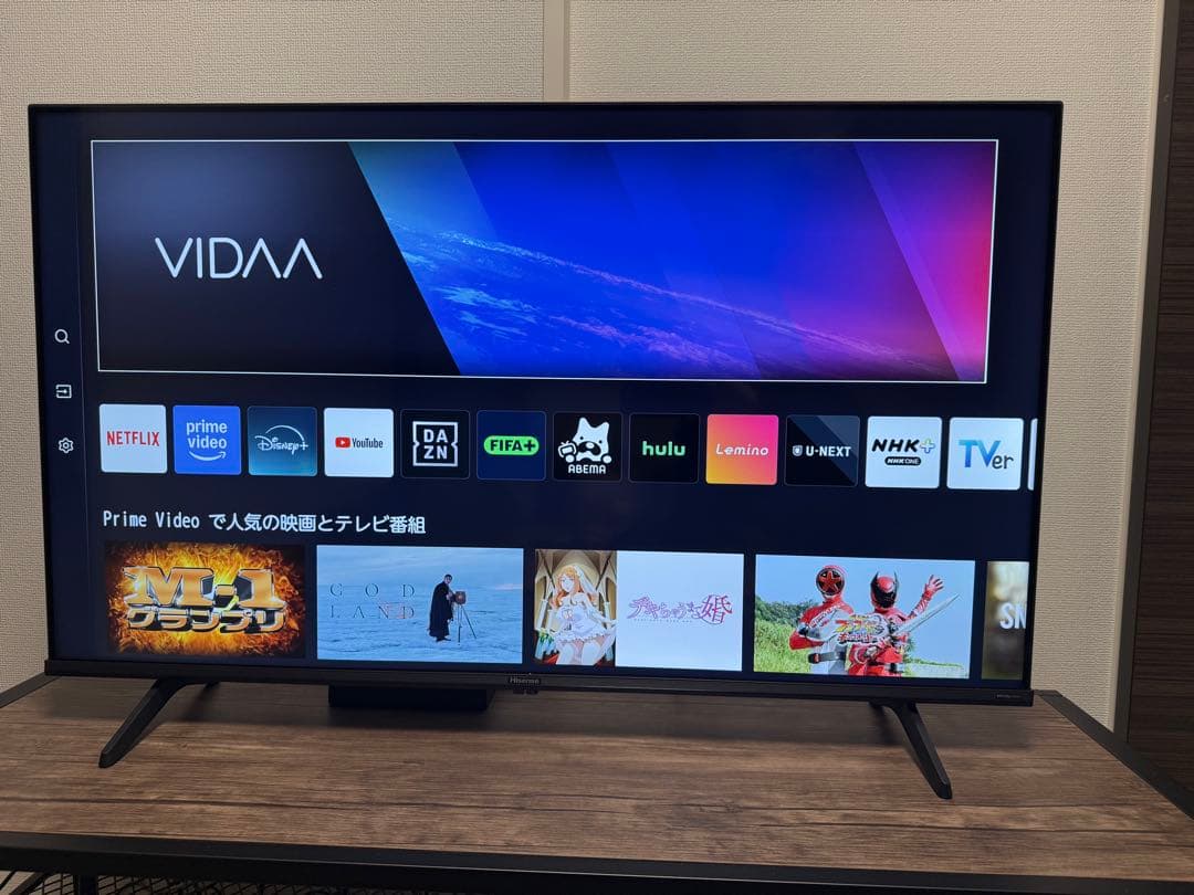 【保証残あり】2023年製 ハイセンス 43型 4K対応 液晶テレビ 43A6K