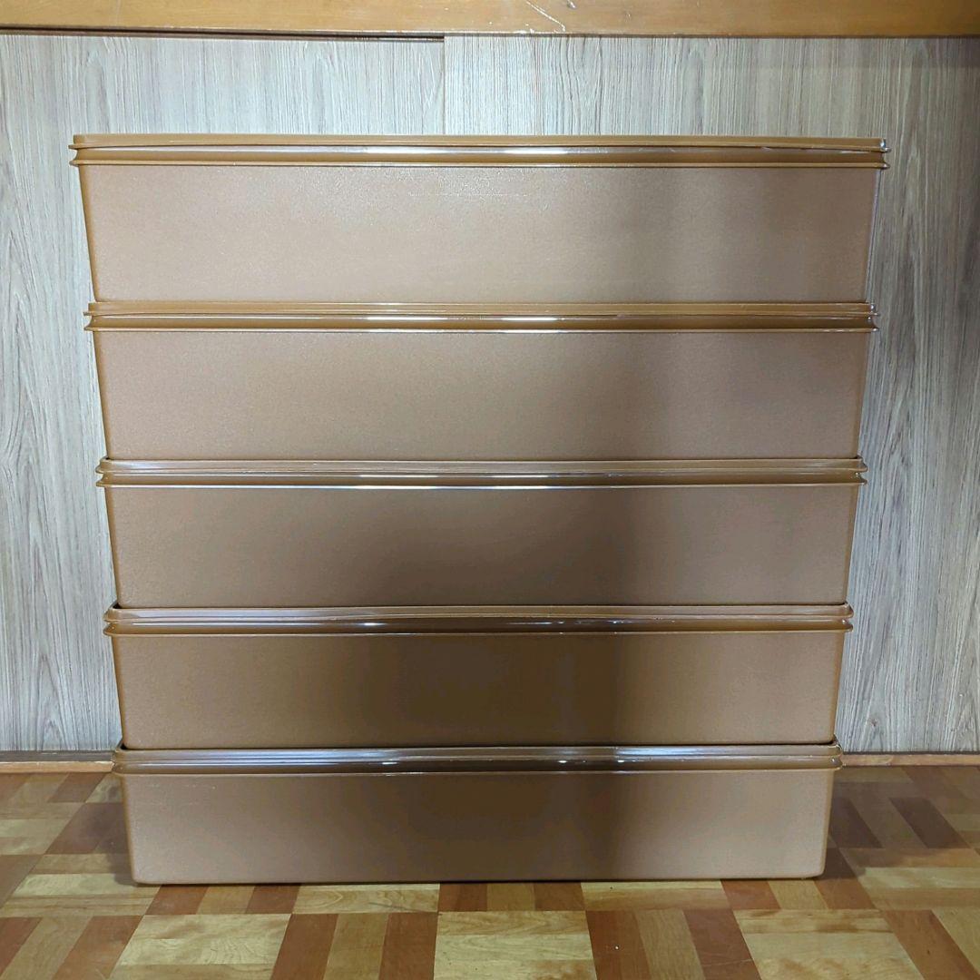 Rijimomタッパーウェア ロング スーパーケース 5つ まとめ売り 中