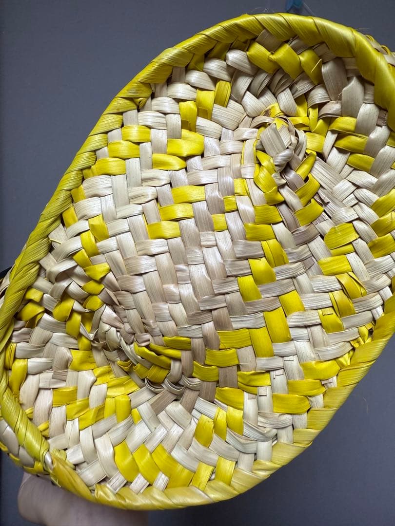 LOEWE イエロー かごバッグ