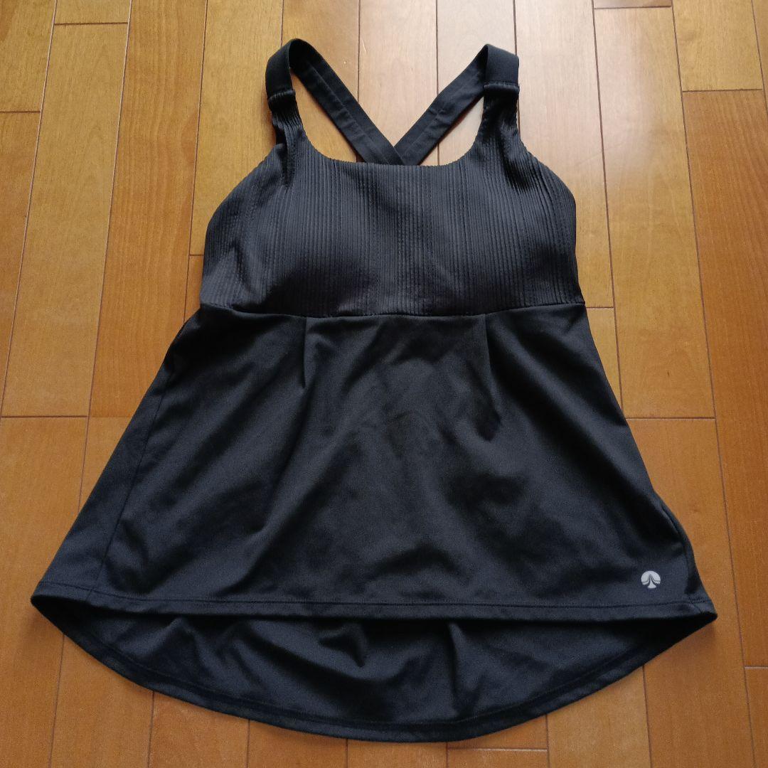 【 SUKALA 】バックフレアタンク＆エンボスリーフレギンス　M ブラック